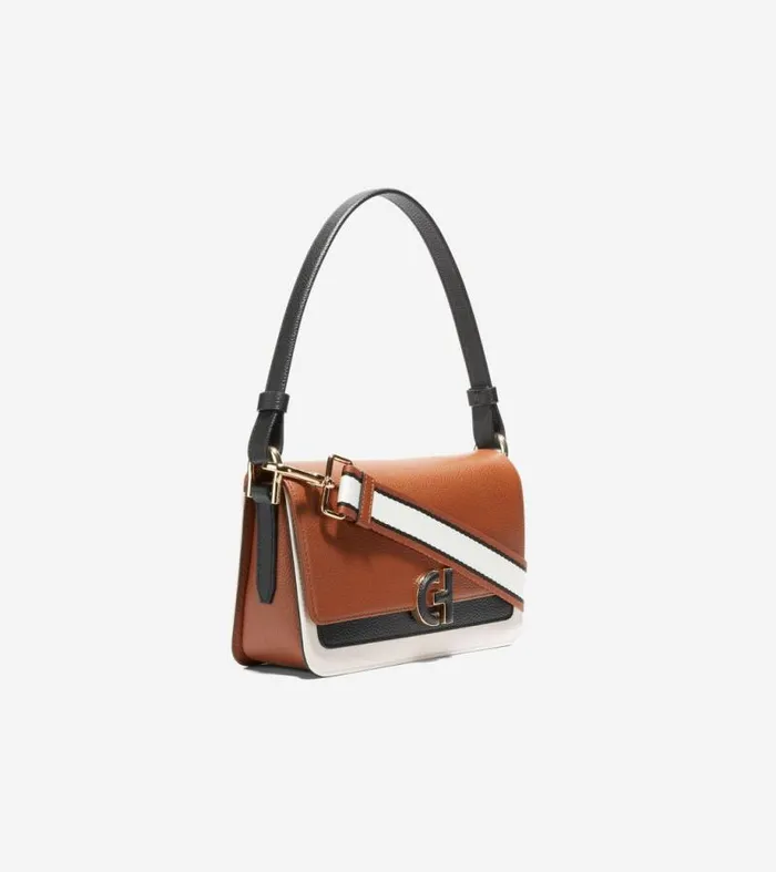 Women Shoulder Bags Cole Haan Mini Shoulder Bag British Tanblackivory