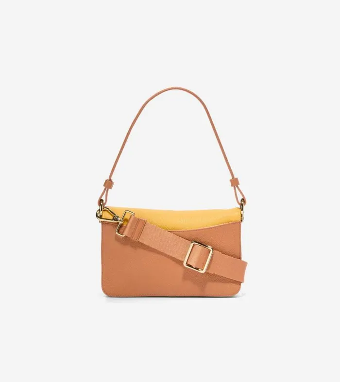 Women Shoulder Bags Cole Haan Mini Shoulder Bag Natural Tansunset Gold