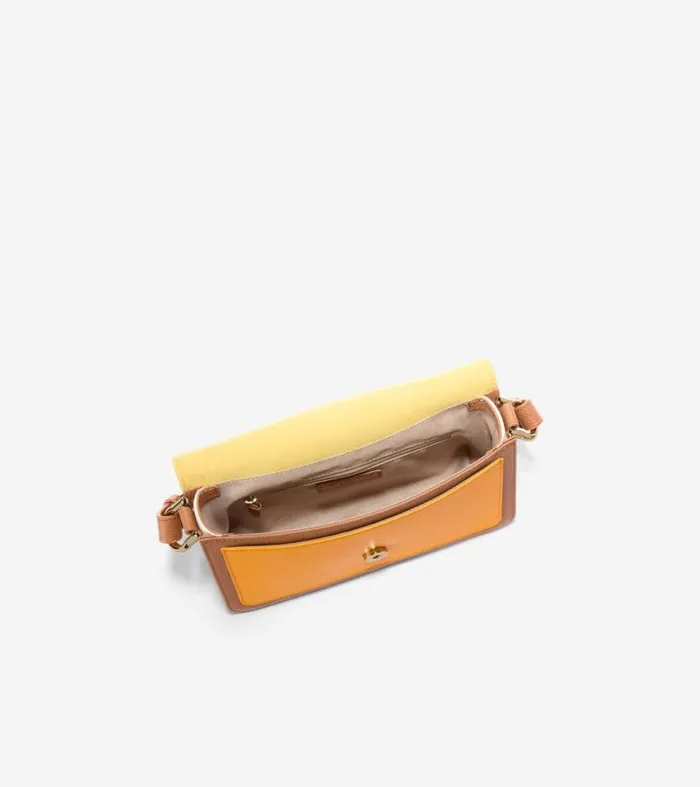 Women Shoulder Bags Cole Haan Mini Shoulder Bag Natural Tansunset Gold