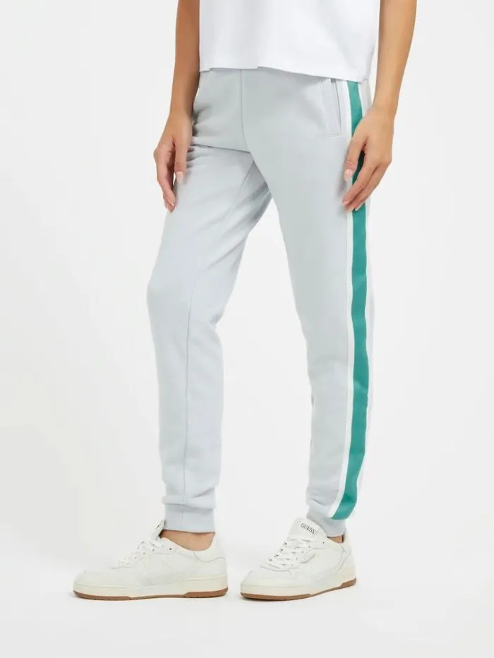 Women Side Band Pants Light Blue Guess Activewear