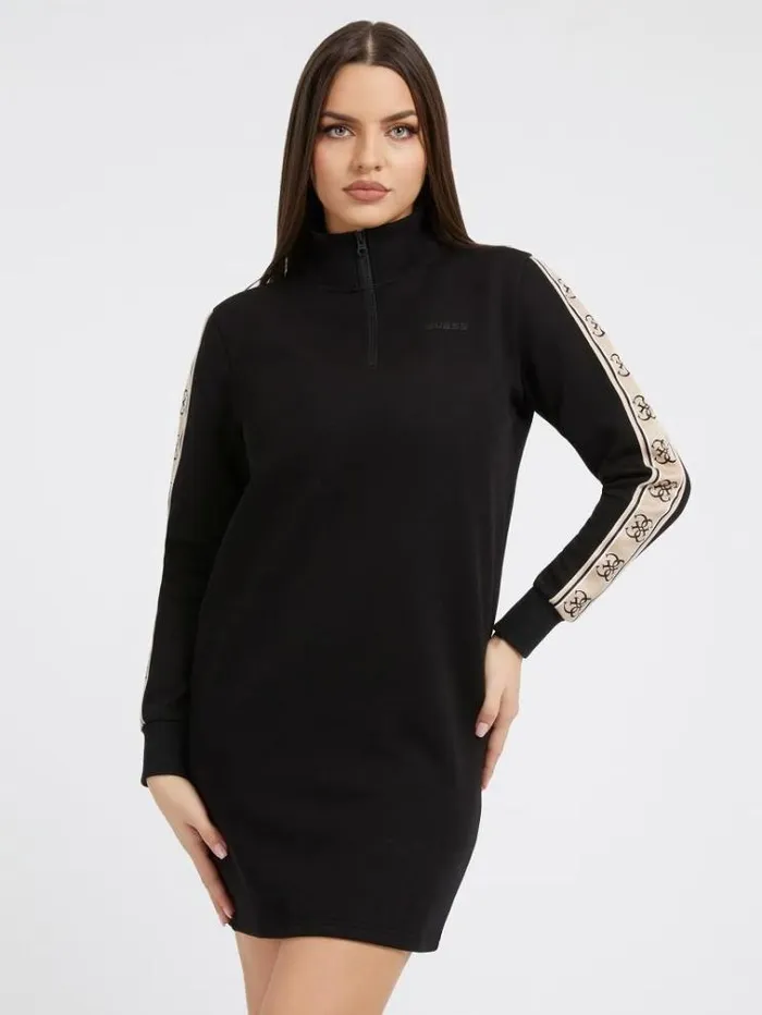 Women Side Logo Band Dress Black Guess Dresses And Jumpsuits
