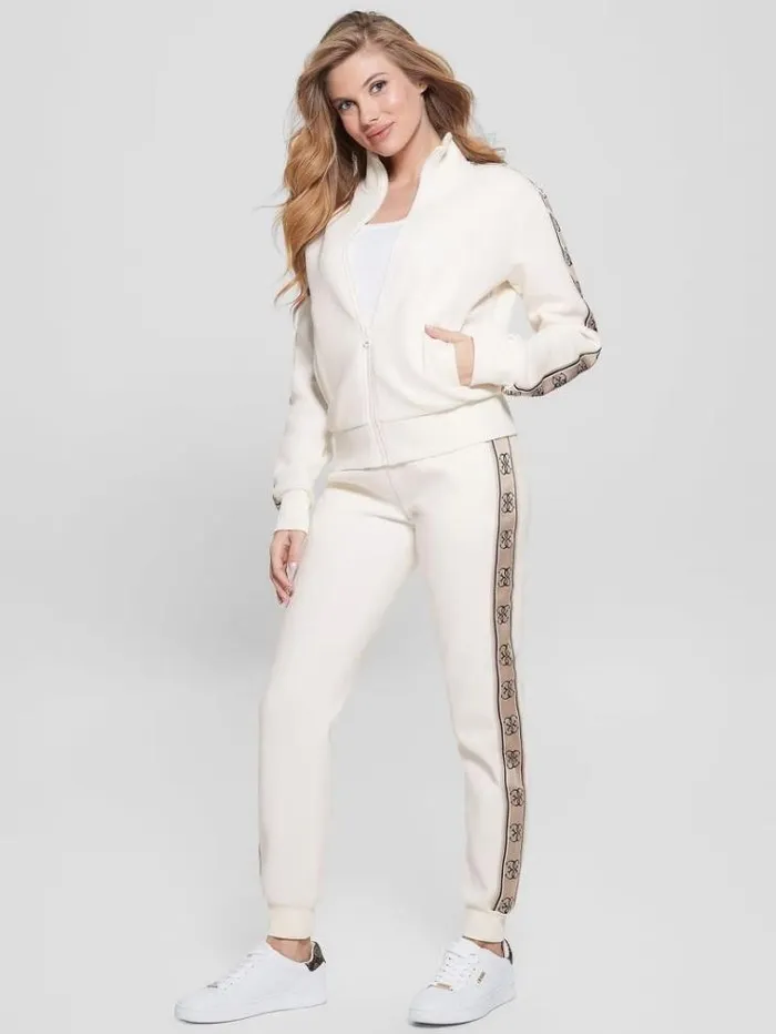 Women Side Logo Jogger Pant White Guess Activewear