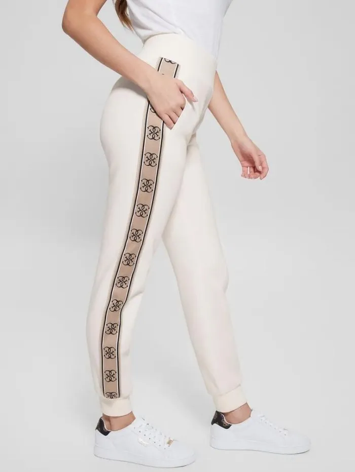 Women Side Logo Jogger Pant White Guess Activewear