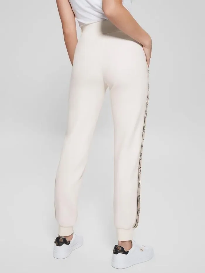 Women Side Logo Jogger Pant White Guess Activewear