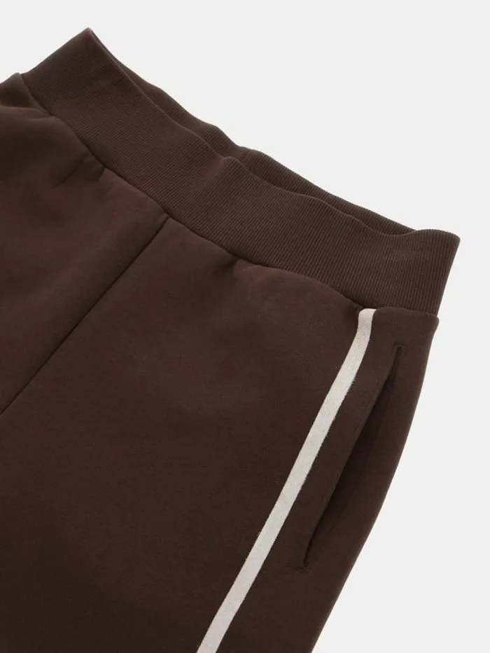 Women Side Logo Print Jogger Pants Brown Guess Activewear