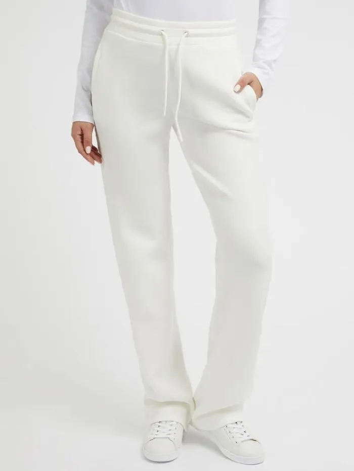 Women Side Logo Scuba Pant White Guess Activewear