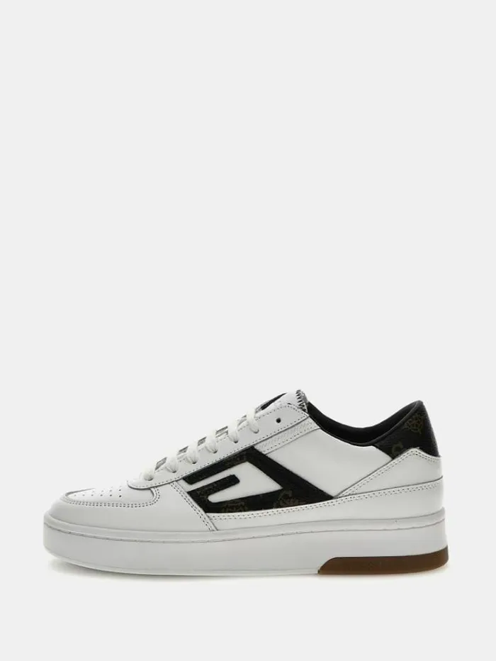 Women Silina Lettering Logo Sneakers Brown Guess Sneakers