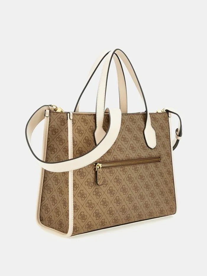 Women Silvana 4g Logo Handbag Multi Beige Guess Handbags