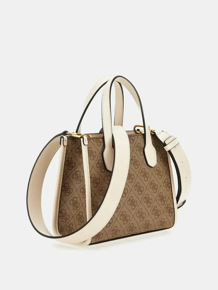 Women Silvana 4g Logo Mini Handbag Multi Beige Guess Handbags