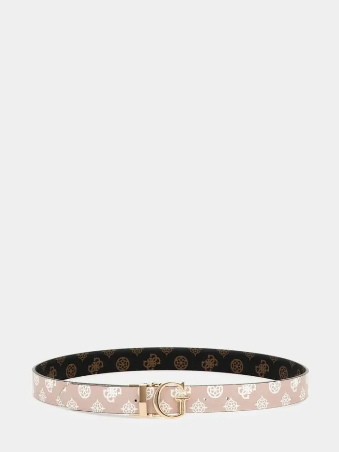 Women Silvana 4g Peony Logo Belt Brown Multi Guess Belts