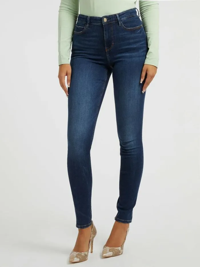 Women Skinny Fit Denim Pant Blue Guess Skinny