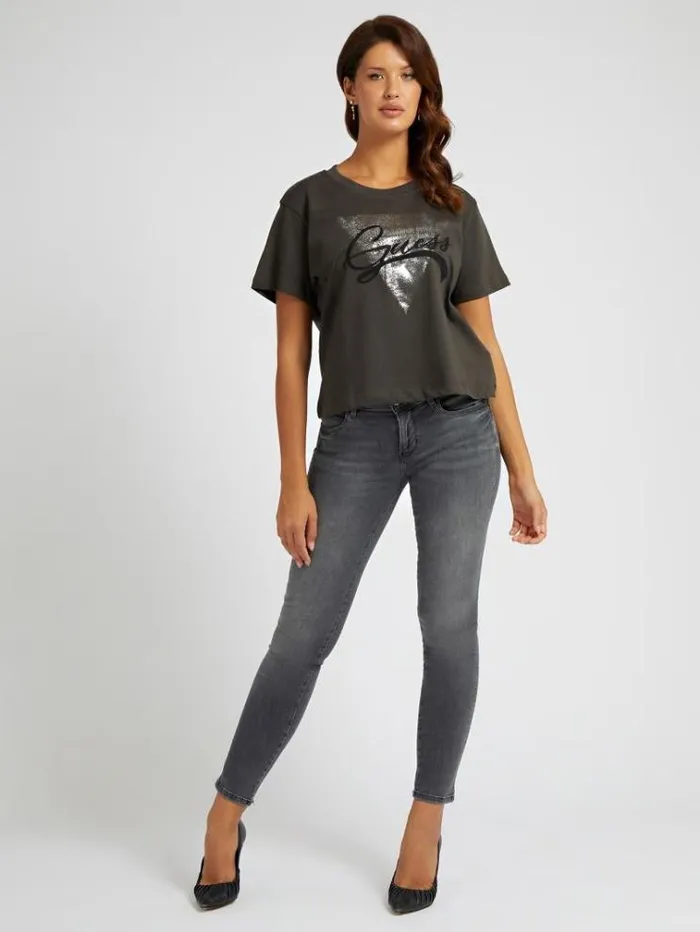 Women Skinny Fit Denim Pant Grey Guess Skinny
