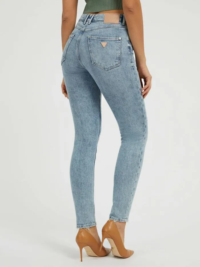 Women Skinny Fit Denim Pant Light Blue Guess Skinny