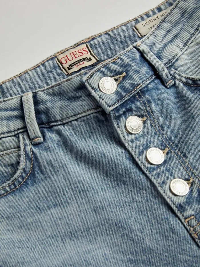Women Skinny Fit Denim Pant Light Blue Guess Skinny