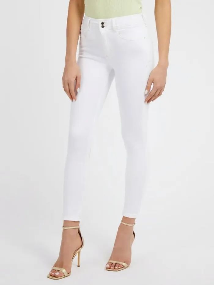 Women Skinny Fit Denim Pant White Guess Skinny