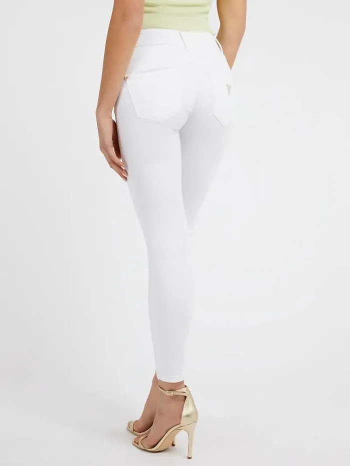 Women Skinny Fit Denim Pant White Guess Skinny