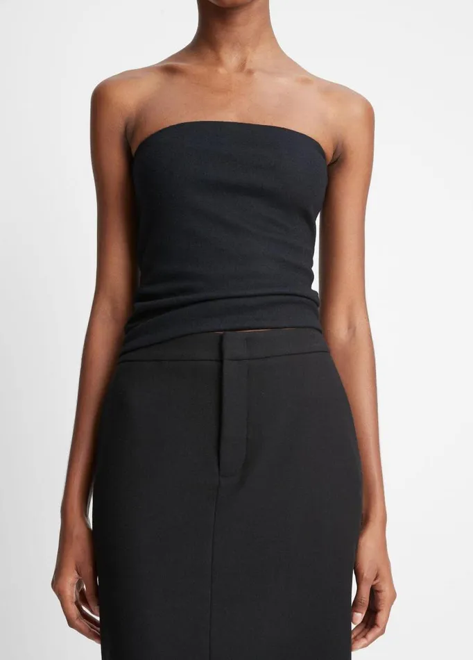 Women Skirts Vince Brushed Flannel Maxi Skirt Black