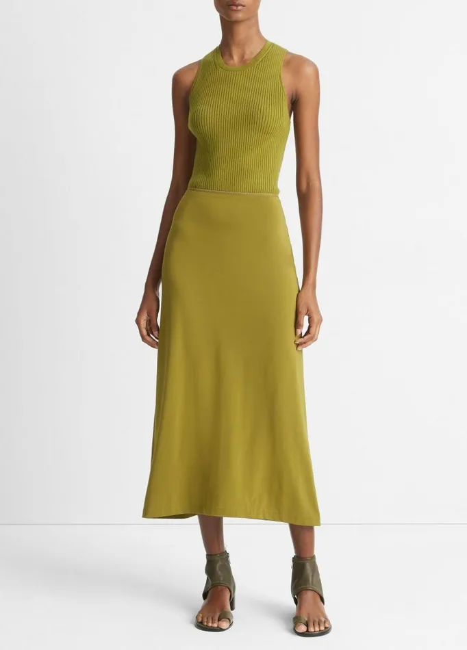 Women Skirts Vince PullOn Skirt Dark Basil