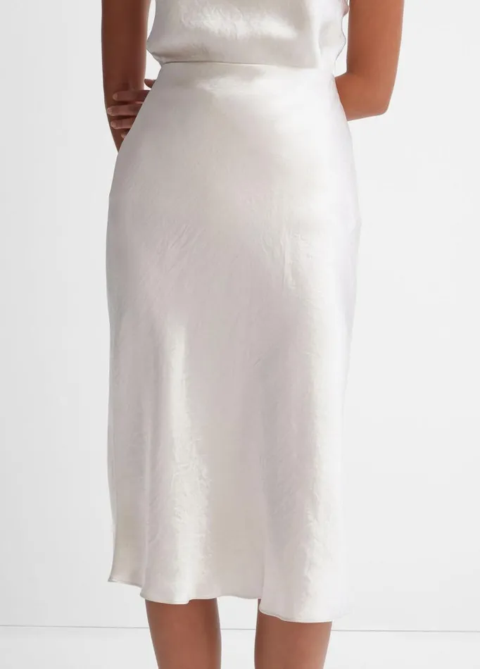 Women Skirts Vince Satin Slip Skirt Champagne