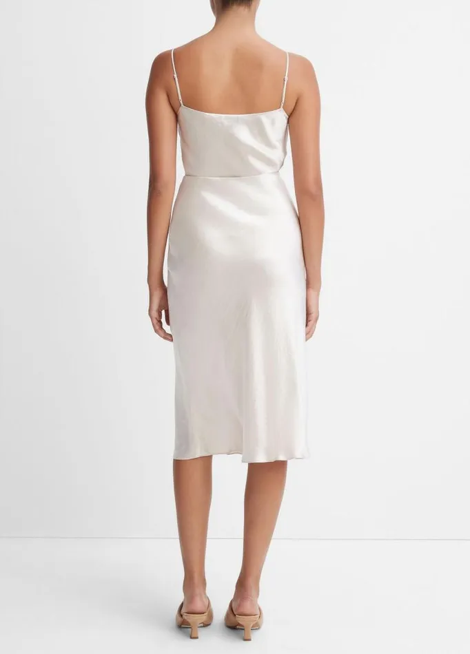 Women Skirts Vince Satin Slip Skirt Champagne