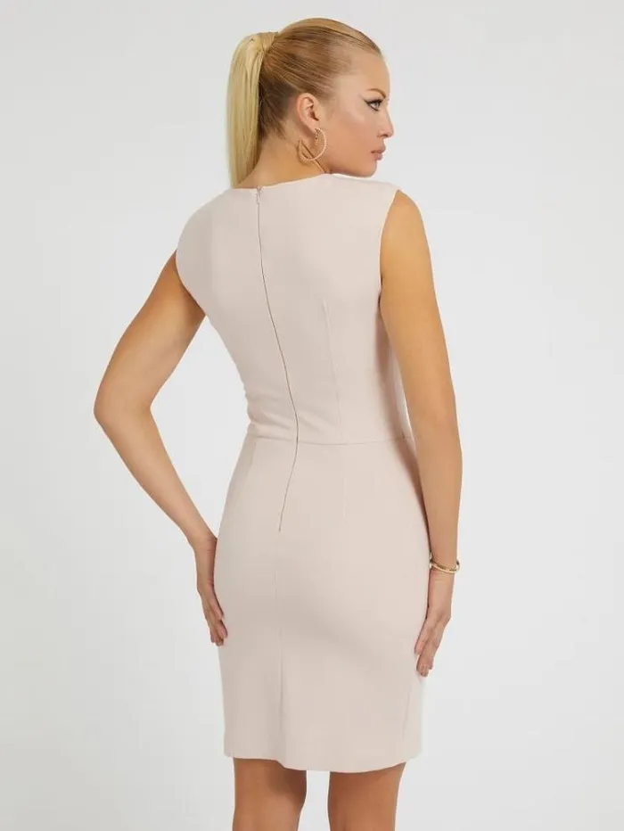 Women Sleeveless Bodycon Dress Powder Pink Guess Dresses And Jumpsuits