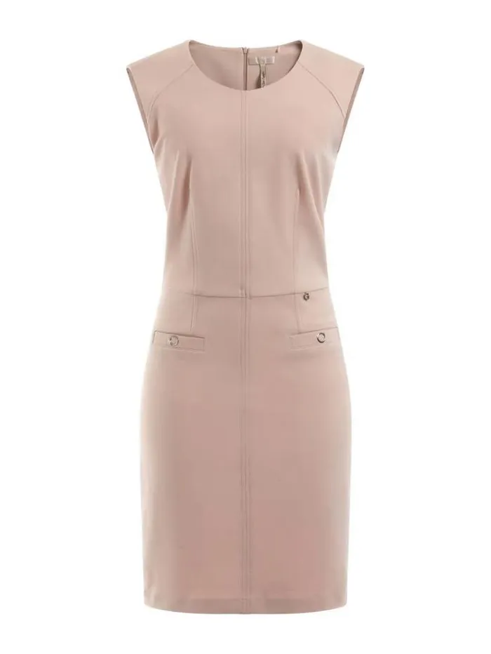 Women Sleeveless Bodycon Dress Powder Pink Guess Dresses And Jumpsuits