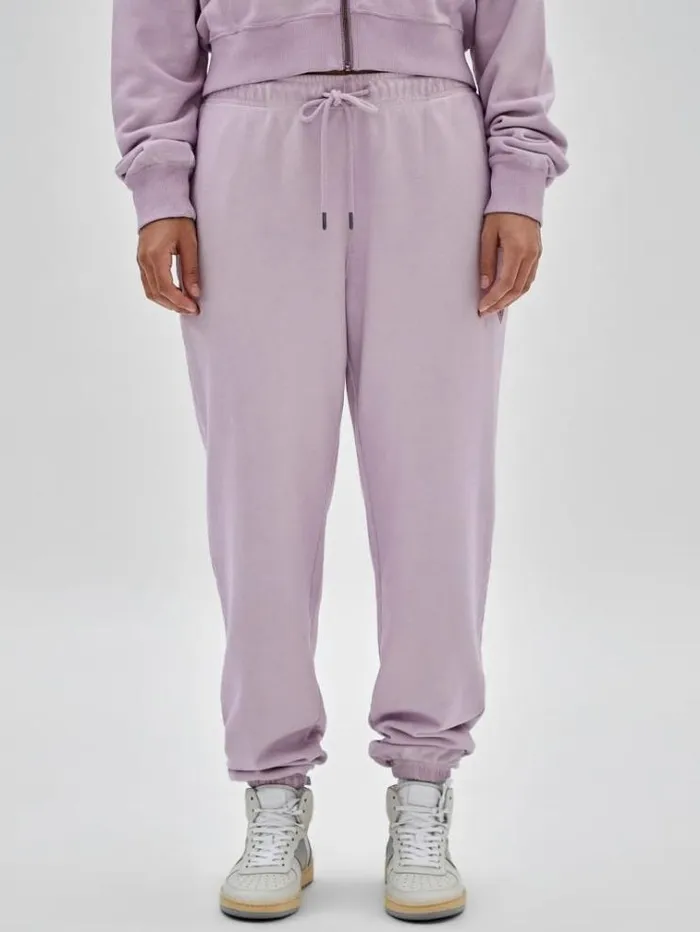 Women Small Triangle Logo Joggers Lilac Guess Trousers