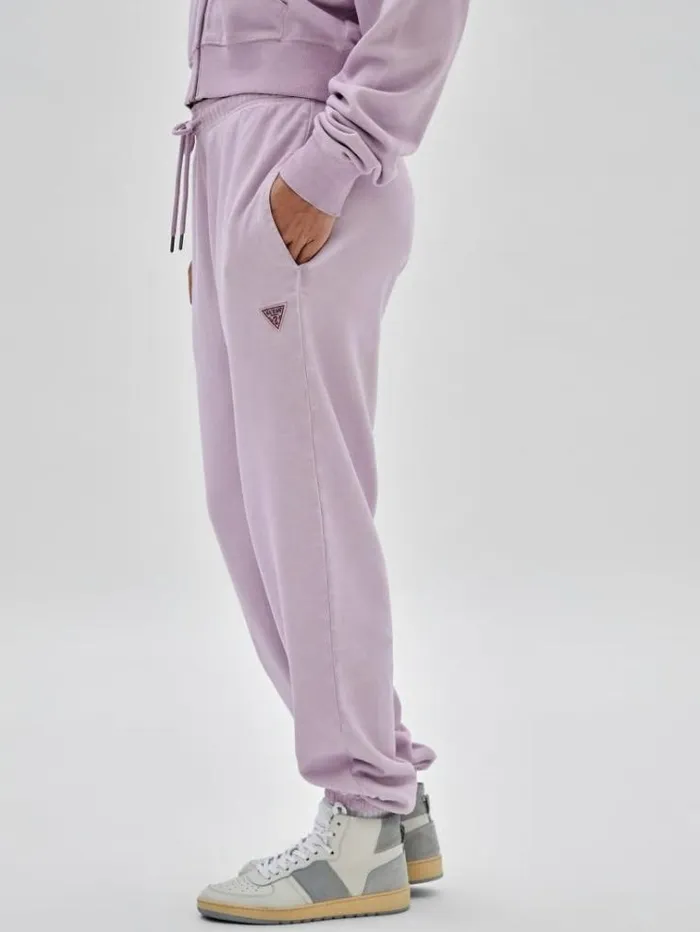 Women Small Triangle Logo Joggers Lilac Guess Trousers