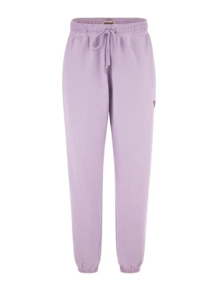 Women Small Triangle Logo Joggers Lilac Guess Trousers