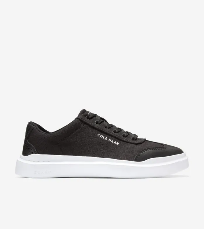 Women Sneakers Cole Haan GrandPr Rally Canvas TToe Sneakers Blackoptic White