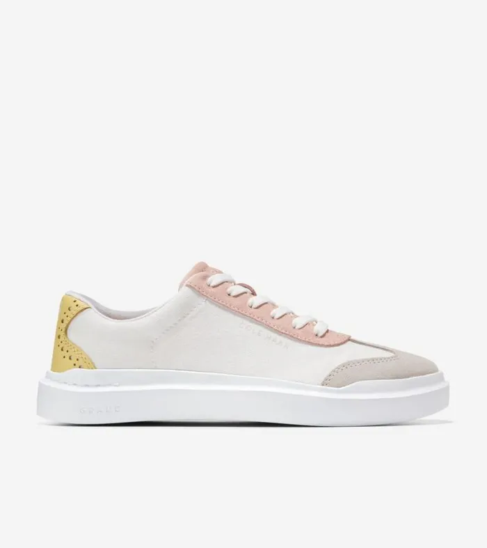 Women Sneakers Cole Haan GrandPr Rally Canvas TToe Sneakers Optic Whitemulti