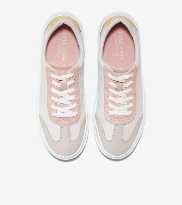 Women Sneakers Cole Haan GrandPr Rally Canvas TToe Sneakers Optic Whitemulti