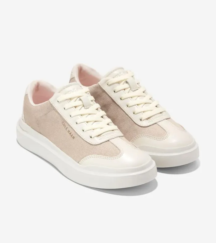Women Sneakers Cole Haan GrandPr Rally Canvas TToe Sneakers Sandollar Canvasivory