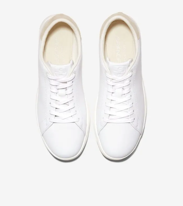 Women Sneakers Cole Haan GrandPr Tennis Sneakers Optic White Leather