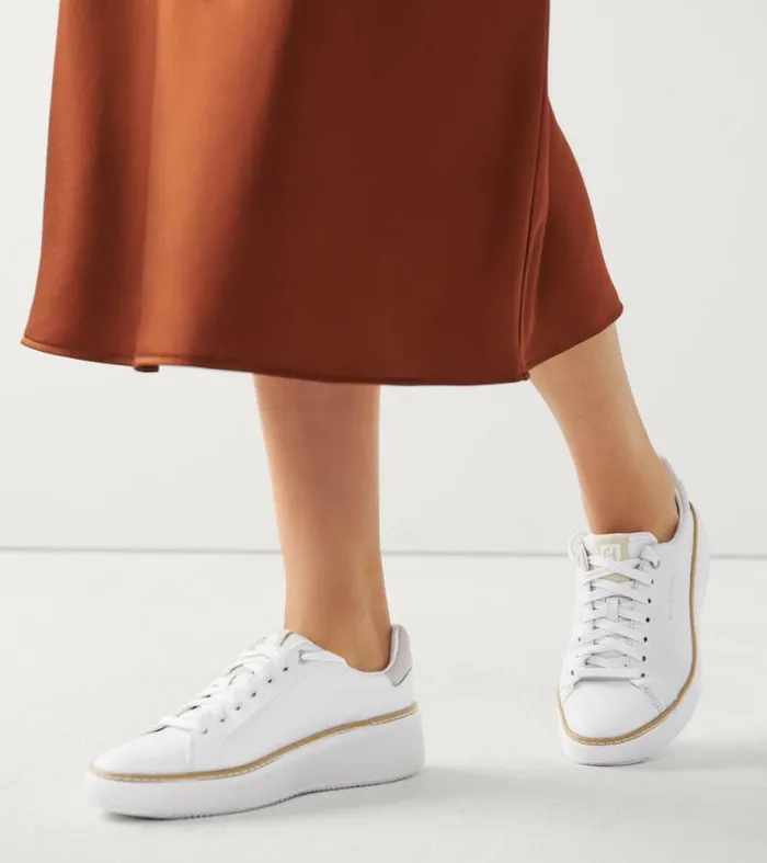 Women Sneakers Cole Haan GrandPr Topspin Sneaker Whitedove