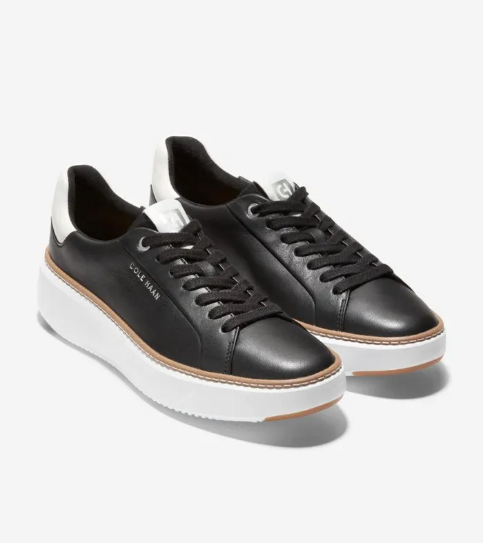 Women Sneakers Cole Haan GrandPr Topspin Sneakers Blackoptic White