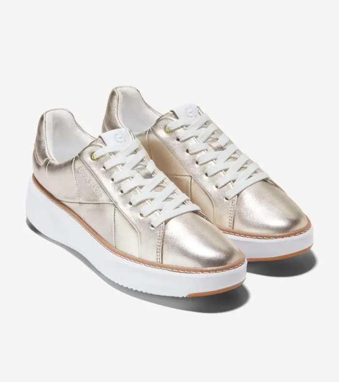 Women Sneakers Cole Haan GrandPr Topspin Sneakers Gold