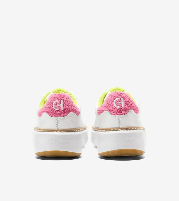 Women Sneakers Cole Haan GrandPr Topspin Sneakers Optic Whitecamelia Rose Terry