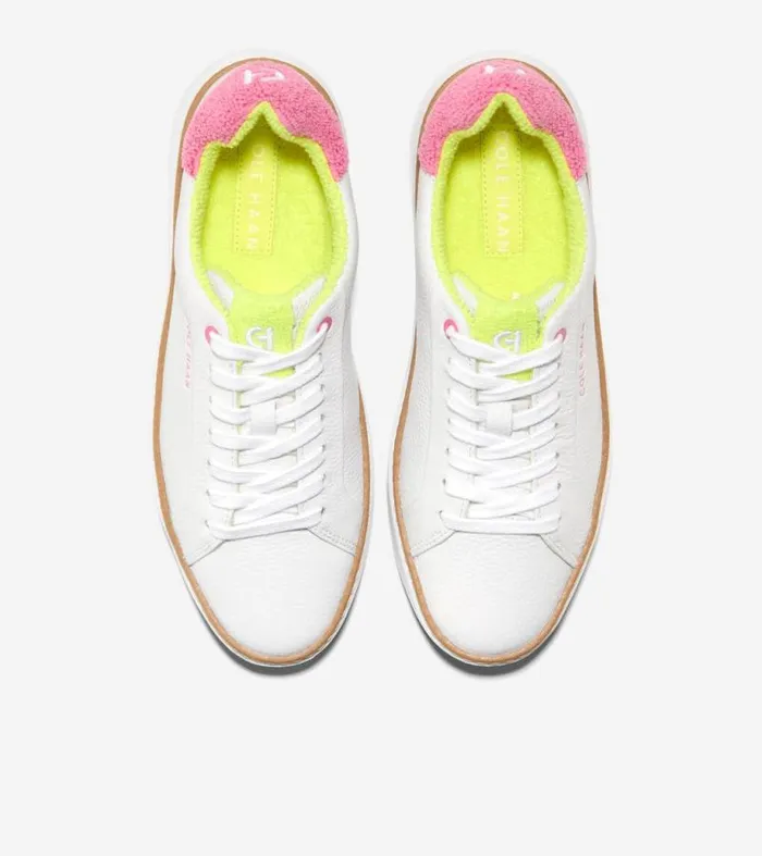 Women Sneakers Cole Haan GrandPr Topspin Sneakers Optic Whitecamelia Rose Terry