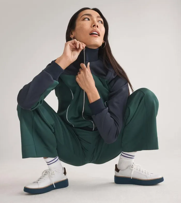 Women Sneakers Cole Haan Grandpr Topspin Sneakers Optic Whitechocolate Brownblue Wing Teal