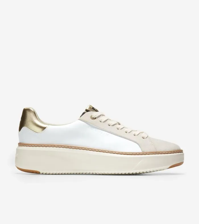 Women Sneakers Cole Haan GrandPr Topspin Sneakers Optic Whitegoldleopard Print Women Sneakers Cole Haan GrandPr Topspin Sneakers Optic Whitegoldleopard Print