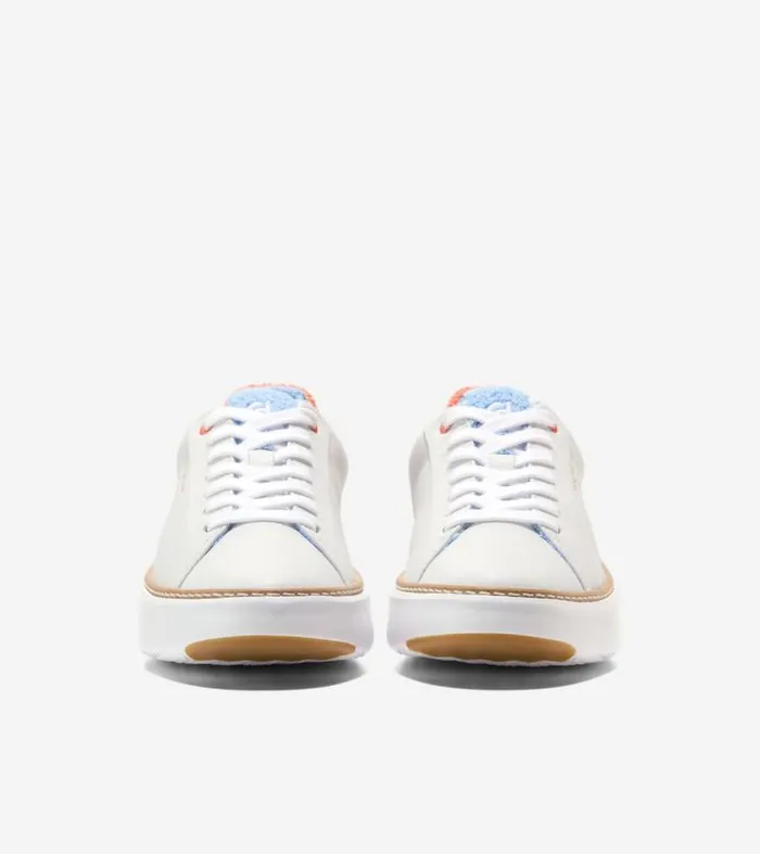 Women Sneakers Cole Haan GrandPr Topspin Sneakers Optic Whitenasturtium Terry