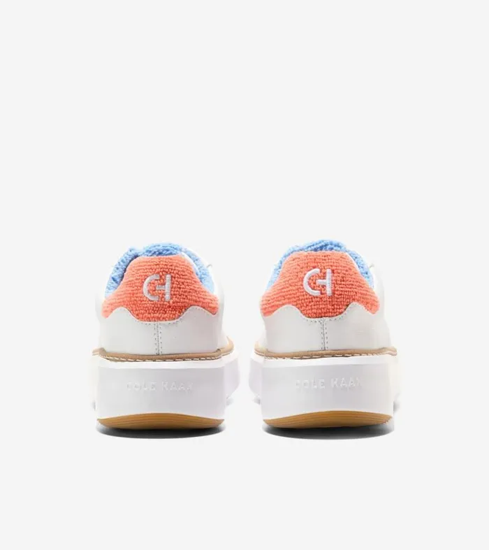 Women Sneakers Cole Haan GrandPr Topspin Sneakers Optic Whitenasturtium Terry