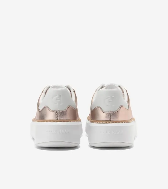 Women Sneakers Cole Haan GrandPr Topspin Sneakers Rose Gold Metallic