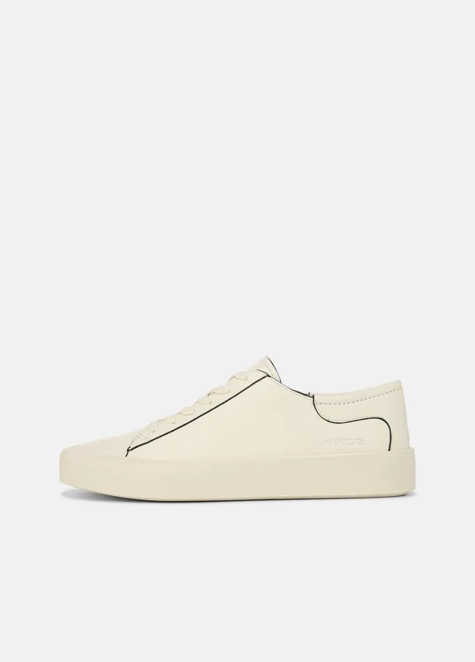 Women Sneakers Vince Gabi Leather Sneaker Marble Cream