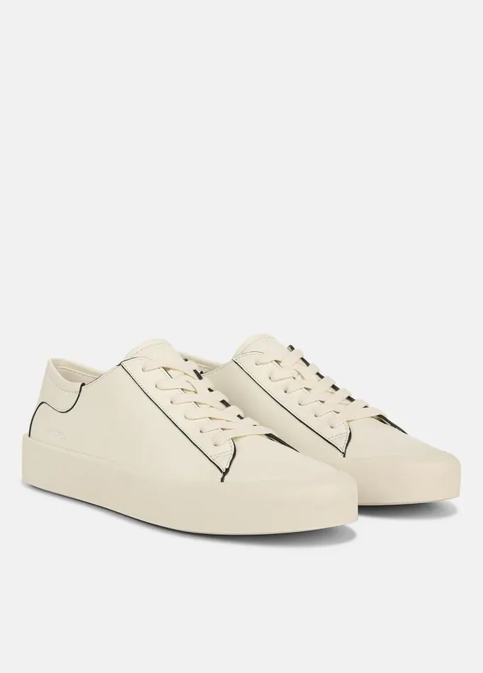 Women Sneakers Vince Gabi Leather Sneaker Marble Cream