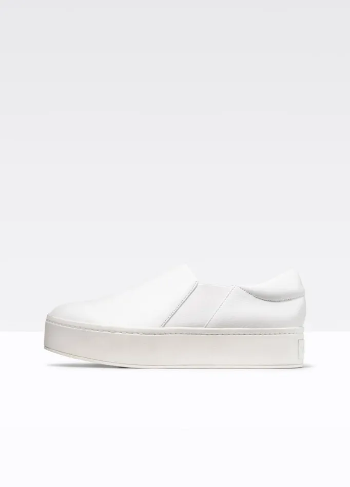 Women Sneakers Vince Leather Warren Sneaker Plaster