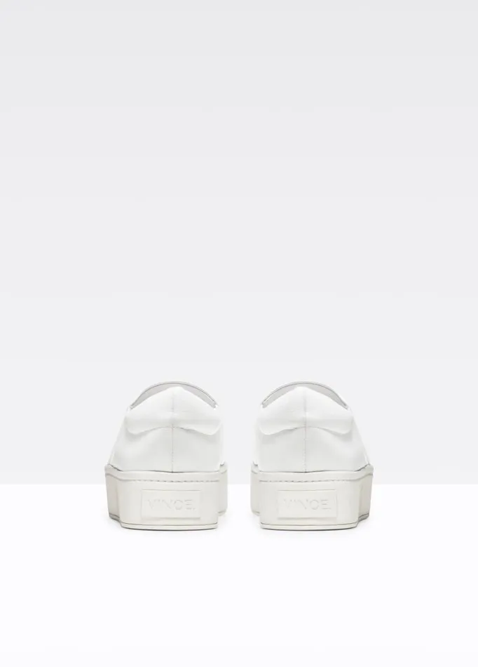 Women Sneakers Vince Leather Warren Sneaker Plaster