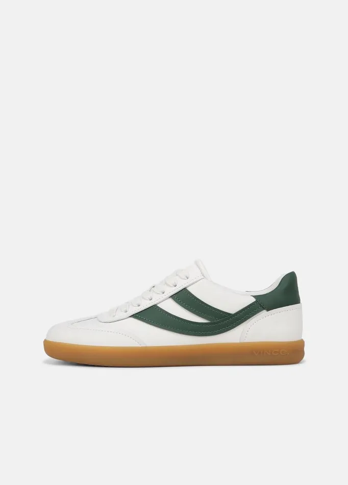 Women Sneakers Vince Oasis Leather And Suede Sneaker Chalk Whtepine Green