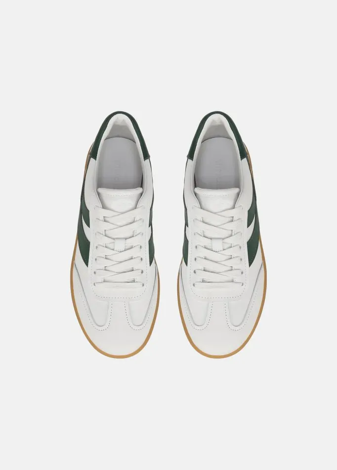 Women Sneakers Vince Oasis Leather And Suede Sneaker Chalk Whtepine Green